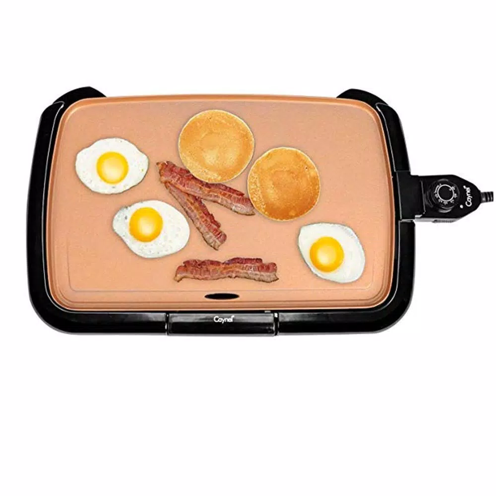 Boyel Living Nonstick Electric Skillet, Cool-TouchElectric, 1200-Watts, (Copper) Electric Skillets & Indoor Grills Boyel Living Nonstick Electric Skillet, Cool-TouchElectric, 1200-Watts, (Copper) -Costway Shop copper boyel living electric griddles eb43804 76 1000