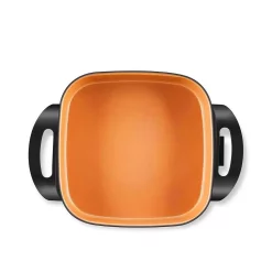 Electric Skillets & Indoor Grills Boyel Living 64.90 Sq. In. 1400-Watt Aluminum Body Nonstick Electric Skillet With Copper Titanium Coating -Costway Shop copper boyel living electric skillets el43803 fa 1000