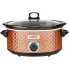 Cookers Brentwood Appliances Diamond 7 Qt. Copper Slow Cooker With Tempered Glass Lid 2 Cookers Brentwood Appliances Diamond 7 Qt. Copper Slow Cooker With Tempered Glass Lid -Costway Shop copper brentwood appliances slow cookers sc 157c 64 1000