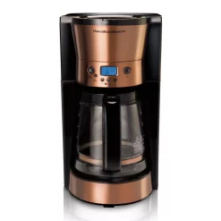 Coffee Makers Hamilton Beach 12 Cup Programmable Coffeemaker In Copper -Costway Shop copper hamilton beach drip coffee makers 46898 4f 1000