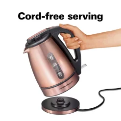 Electric Kettles Hamilton Beach 7-Cup Copper Glass Cordless Electric Kettle 6 Electric Kettles Hamilton Beach 7-Cup Copper Glass Cordless Electric Kettle -Costway Shop copper hamilton beach electric kettles 40876 1f 1000