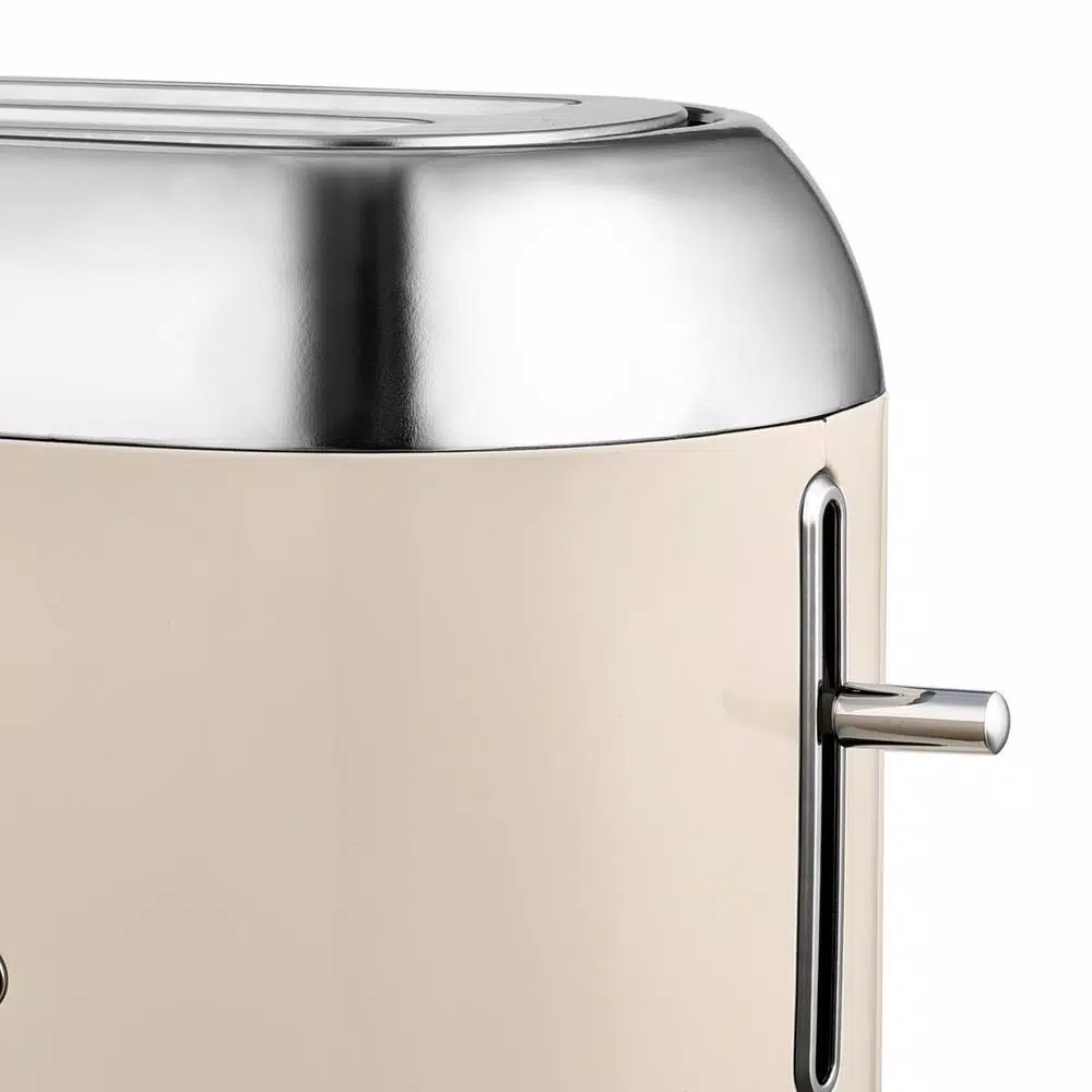 KALORIK Retro 2-Slice Cream Wide Slot Toaster Toasters KALORIK Retro 2-Slice Cream Wide Slot Toaster -Costway Shop cream kalorik pop up toasters to 46083 cr 1f 1000