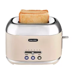 Toasters KALORIK Retro 2-Slice Cream Wide Slot Toaster 6 Toasters KALORIK Retro 2-Slice Cream Wide Slot Toaster -Costway Shop cream kalorik pop up toasters to 46083 cr 44 1000