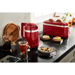 Toasters KitchenAid 2-Slice Empire Red Long Slot Toaster With High-Lift Lever 4 Toasters KitchenAid 2-Slice Empire Red Long Slot Toaster With High-Lift Lever -Costway Shop empire red kitchenaid pop up toasters kmt3115er 4f 1000