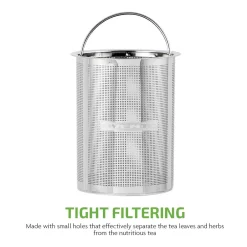 Electric Kettles Ovente 3.4-Cup Black Glass Tea Kettle With Tea Infuser For Loose-Leaf Tea, Compatible With KG612S (FGK27B) 11 Electric Kettles Ovente 3.4-Cup Black Glass Tea Kettle With Tea Infuser For Loose-Leaf Tea, Compatible With KG612S (FGK27B) -Costway Shop glass ovente electric kettles fgk27b 76 1000