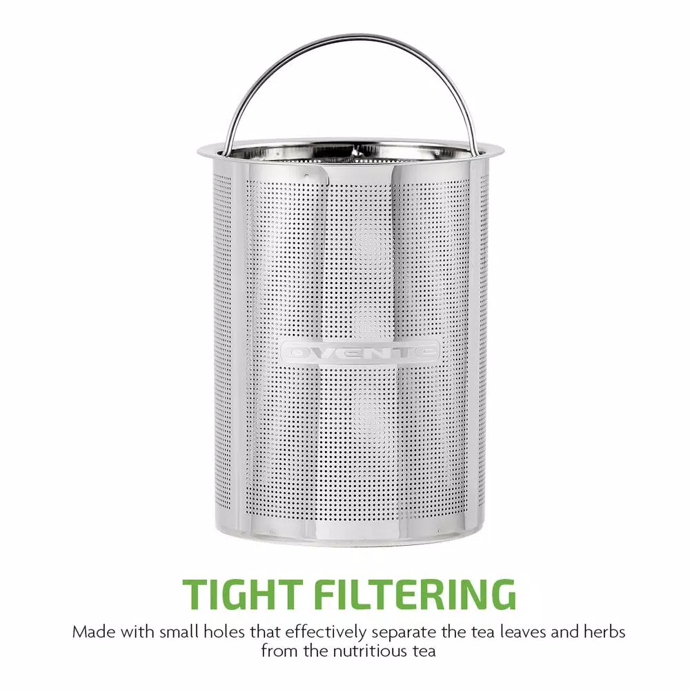 Ovente 3.4-Cup Black Glass Tea Kettle with Tea Infuser for Loose-Leaf Tea, Compatible with KG612S (FGK27B) Electric Kettles Ovente 3.4-Cup Black Glass Tea Kettle With Tea Infuser For Loose-Leaf Tea, Compatible With KG612S (FGK27B) -Costway Shop glass ovente electric kettles fgk27b 76 1000