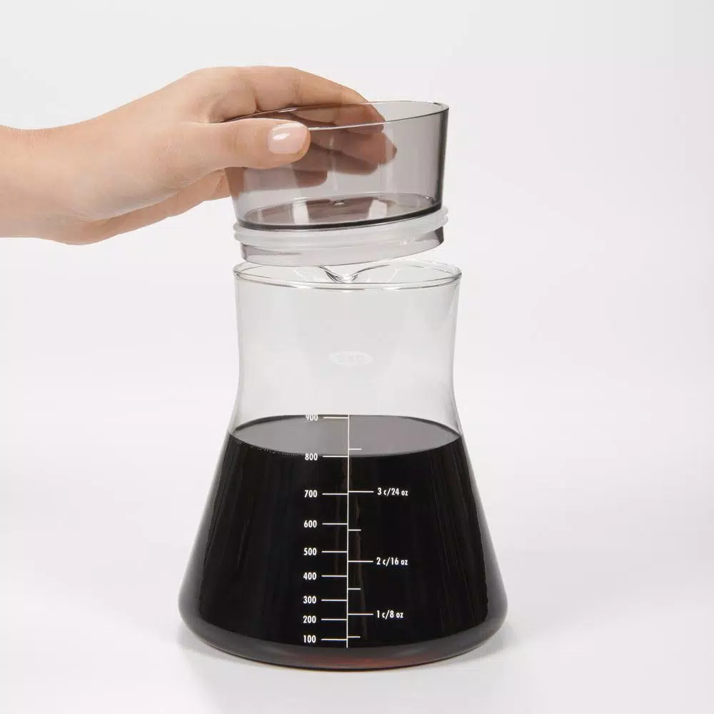 Coffee Makers OXO Good Grips 4-Cup Gray Cold Brew Drip Coffee Maker With Filter 8 Coffee Makers OXO Good Grips 4-Cup Gray Cold Brew Drip Coffee Maker With Filter - Image 6