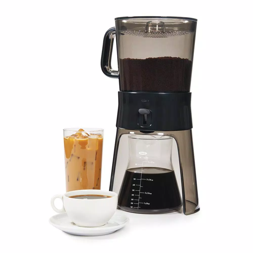 Coffee Makers OXO Good Grips 4-Cup Gray Cold Brew Drip Coffee Maker With Filter 6 Coffee Makers OXO Good Grips 4-Cup Gray Cold Brew Drip Coffee Maker With Filter - Image 4