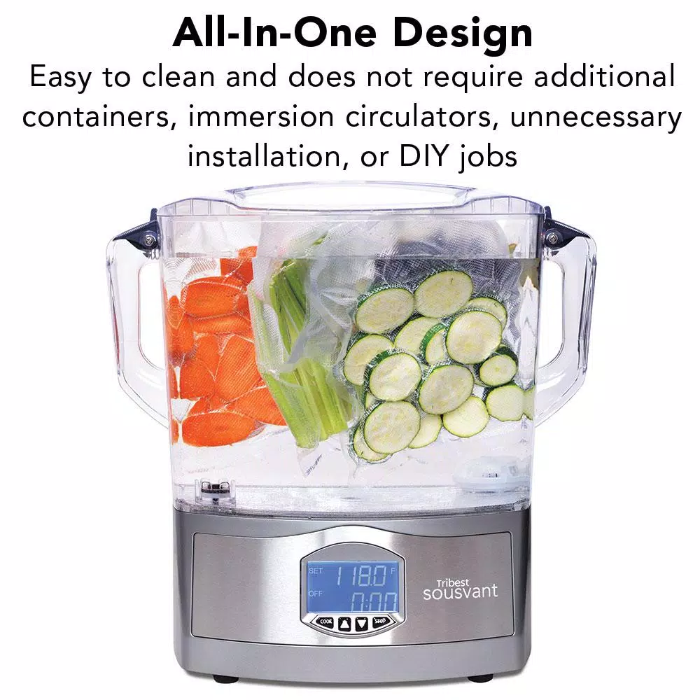 Tribest Sousvant 12 Qt. Sous Vide Stainless Steel Circulator Slow Cooker Cookers Tribest Sousvant 12 Qt. Sous Vide Stainless Steel Circulator Slow Cooker -Costway Shop gray stainless steel tribest slow cookers sv 101 b c3 1000