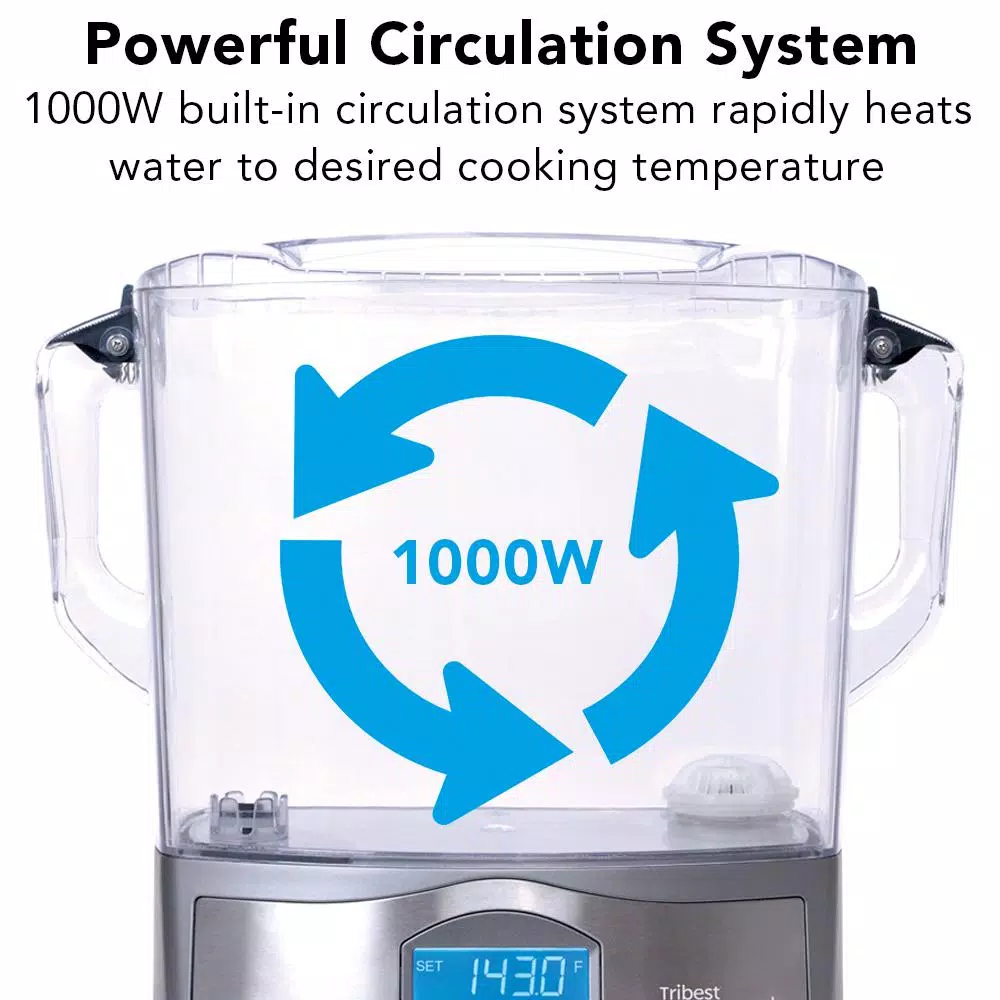 Tribest Sousvant 12 Qt. Sous Vide Stainless Steel Circulator Slow Cooker Cookers Tribest Sousvant 12 Qt. Sous Vide Stainless Steel Circulator Slow Cooker -Costway Shop gray stainless steel tribest slow cookers sv 101 b fa 1000