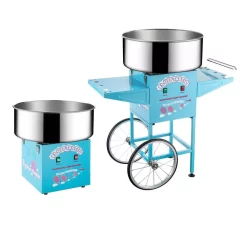 Dessert Makers Great Northern Blue Flufftastic Commercial Cotton Candy Machine With Cart -Costway Shop light blue great northern cotton candy machines 83hd dt5696 1f 1000
