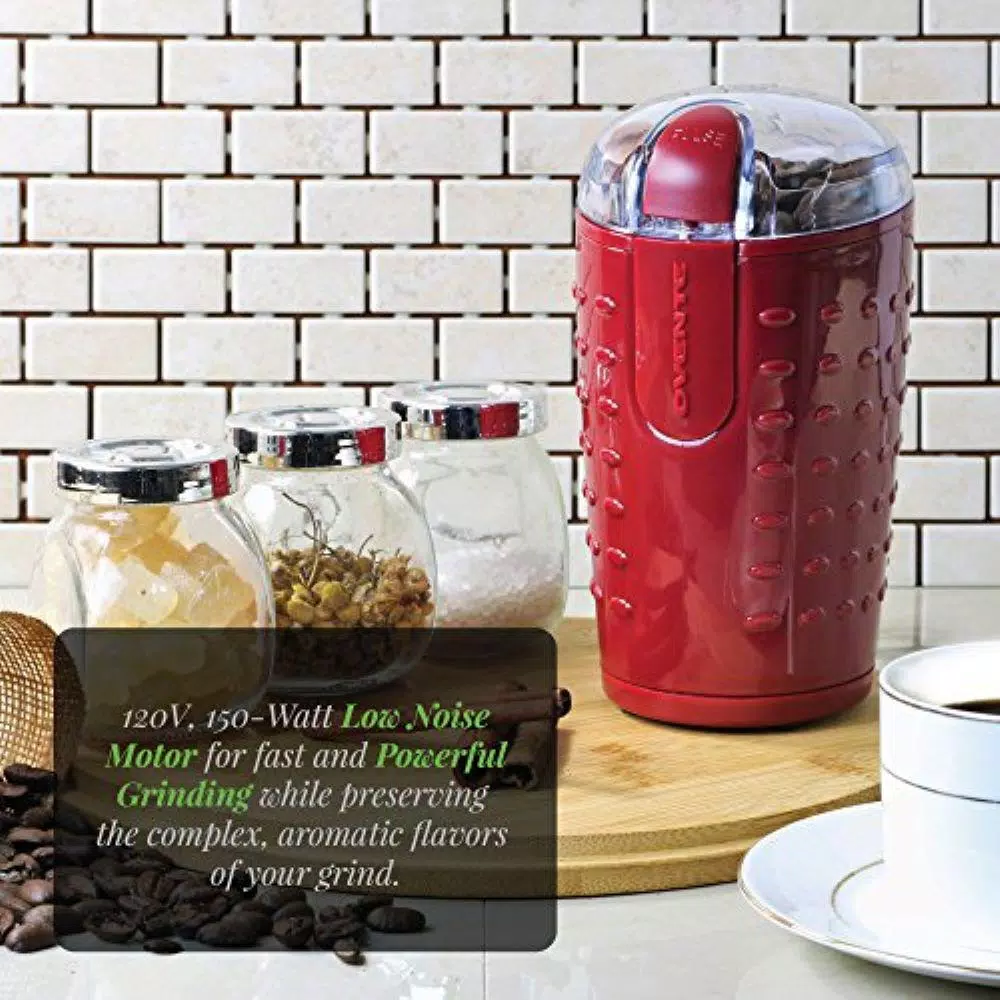 Ovente 2.5 oz. Maroon One-Touch Electric Coffee Grinder with Transparent Easy Open Lid and Stainless Steel Blades Coffee Makers Ovente 2.5 Oz. Maroon One-Touch Electric Coffee Grinder With Transparent Easy Open Lid And Stainless Steel Blades -Costway Shop maroon ovente coffee grinders cg225m 31 1000