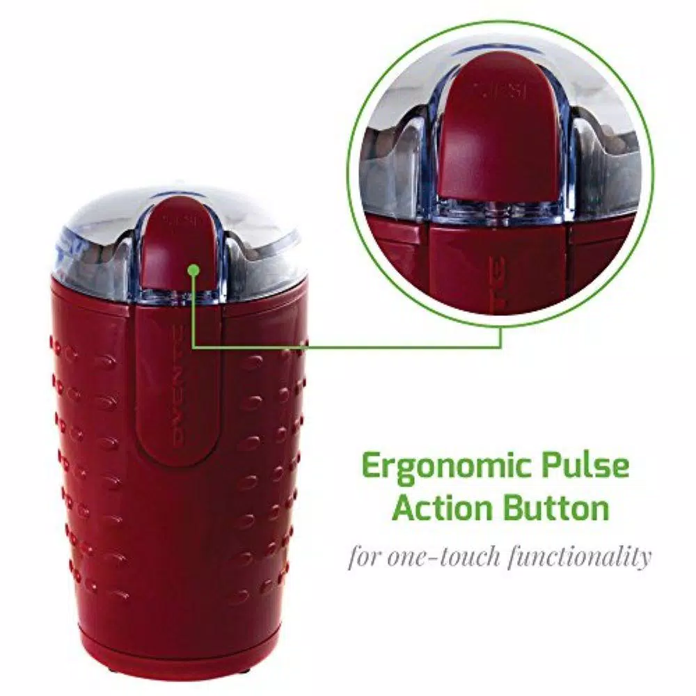 Ovente 2.5 oz. Maroon One-Touch Electric Coffee Grinder with Transparent Easy Open Lid and Stainless Steel Blades Coffee Makers Ovente 2.5 Oz. Maroon One-Touch Electric Coffee Grinder With Transparent Easy Open Lid And Stainless Steel Blades -Costway Shop maroon ovente coffee grinders cg225m 44 1000