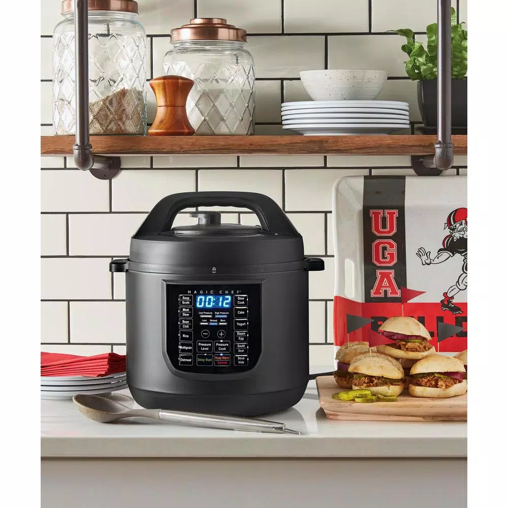 Magic Chef 9-in-1 6 Qt. Matte Black Electric Multi-Cooker with Recipe Book Cookers Magic Chef 9-in-1 6 Qt. Matte Black Electric Multi-Cooker With Recipe Book -Costway Shop matte black magic chef multi cookers mcsmc6b 31 1000