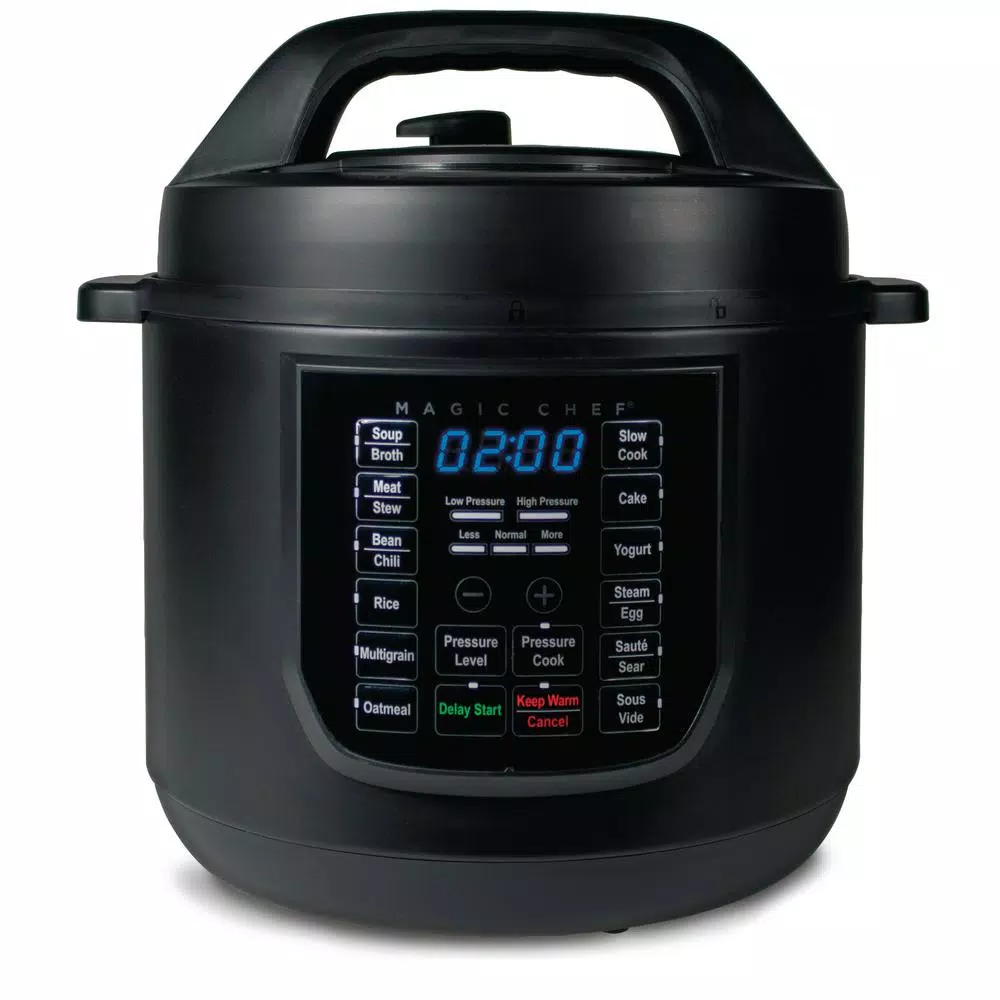 Magic Chef 9-in-1 6 Qt. Matte Black Electric Multi-Cooker with Recipe Book Cookers Magic Chef 9-in-1 6 Qt. Matte Black Electric Multi-Cooker With Recipe Book -Costway Shop matte black magic chef multi cookers mcsmc6b 64 1000