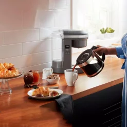 Coffee Makers KitchenAid 12-Cup Matte Grey Drip Coffee Maker With Spiral Showerhead -Costway Shop matte grey kitchenaid drip coffee makers kcm1208dg 1f 1000