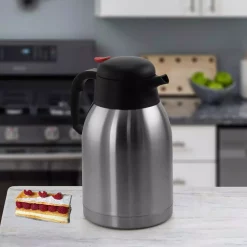 Coffee Makers MegaChef 64 Fl. Oz. Stainless Steel Thermal Beverage Carafe With Insulation -Costway Shop megachef coffee carafes 985111998m 31 1000