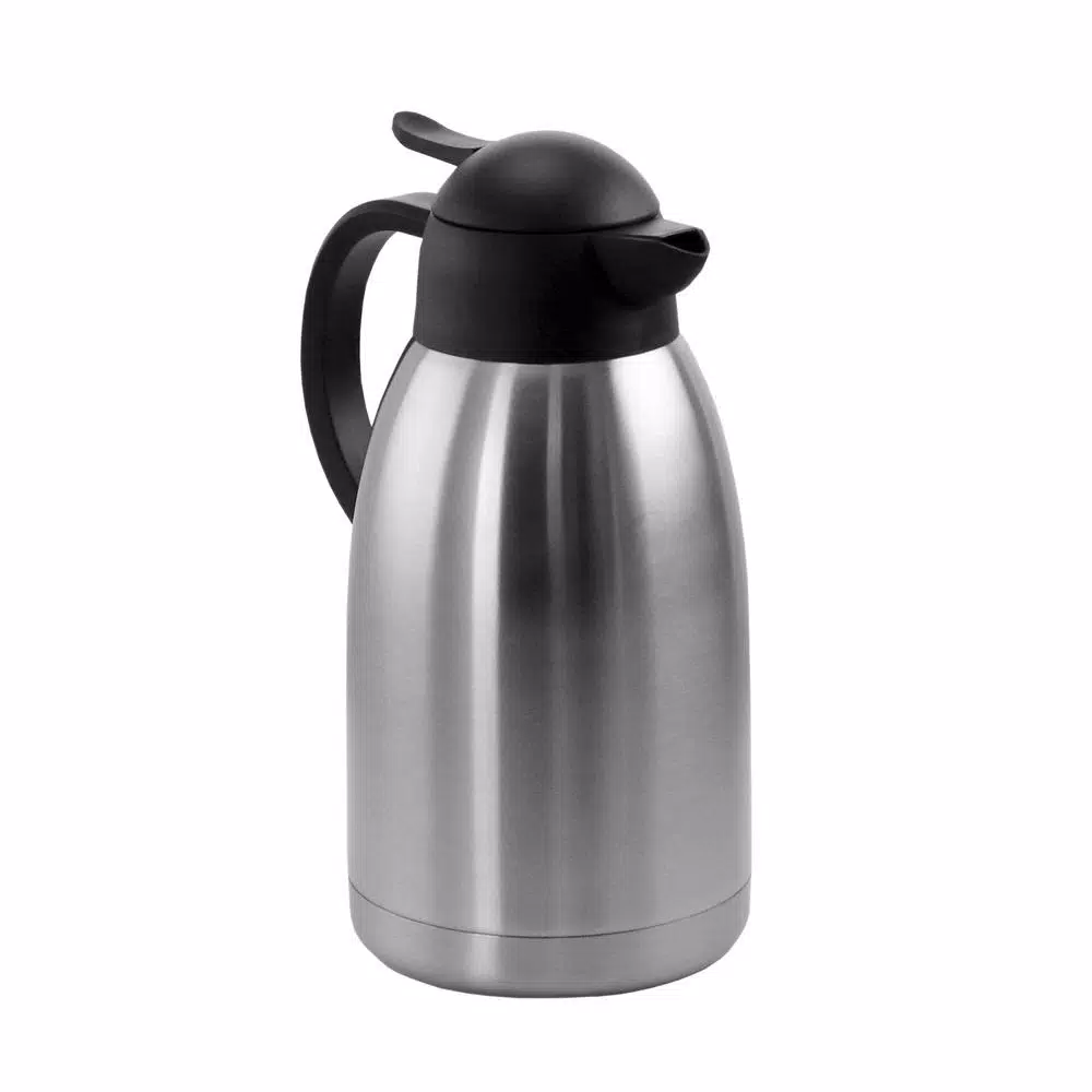 MegaChef 67.6 fl. oz. Stainless Steel Thermal Carafe with Black LID Coffee Makers MegaChef 67.6 Fl. Oz. Stainless Steel Thermal Carafe With Black LID -Costway Shop megachef coffee carafes 985112000m 64 1000
