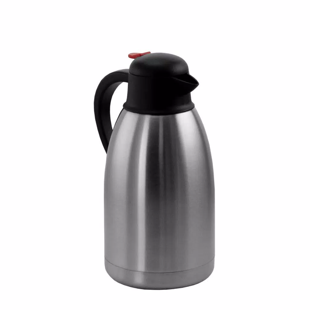 MegaChef 67.6 fl. oz. Stainless Steel Thermal Carafe with Black LID Coffee Makers MegaChef 67.6 Fl. Oz. Stainless Steel Thermal Carafe With Black LID -Costway Shop megachef coffee carafes 985112002m 64 1000