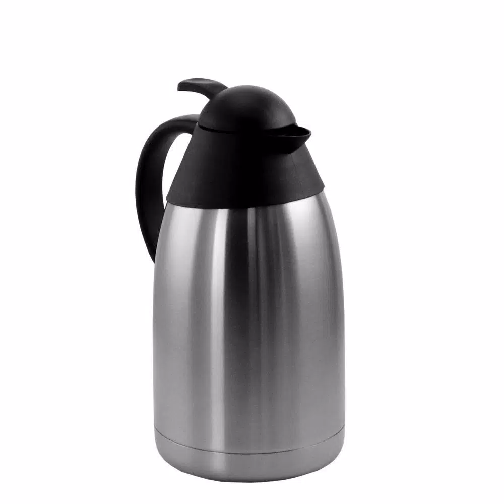 MegaChef 67.6 fl. oz. Stainless Steel Thermal Carafe with Black LID Coffee Makers MegaChef 67.6 Fl. Oz. Stainless Steel Thermal Carafe With Black LID -Costway Shop megachef coffee carafes 985112003m 64 1000