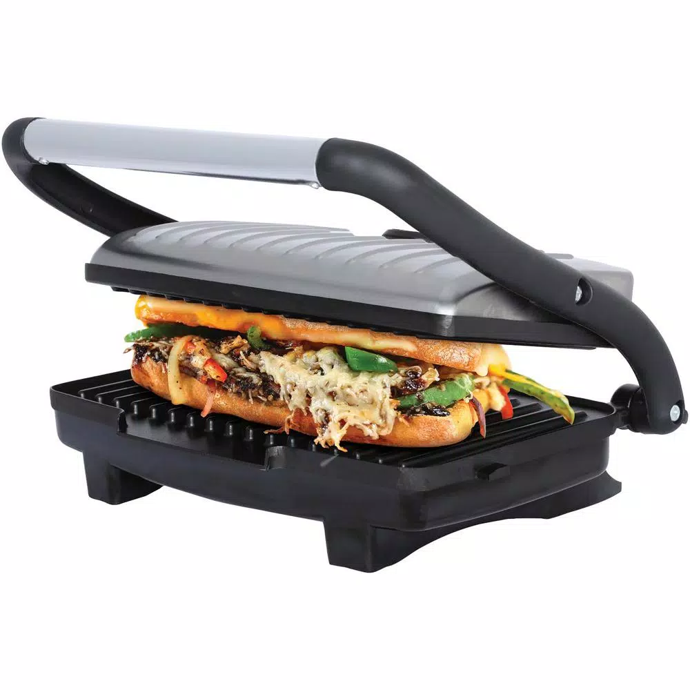 Electric Skillets & Indoor Grills Brentwood Appliances 1,000-Watt Metallic Panini Press 11 Electric Skillets & Indoor Grills Brentwood Appliances 1,000-Watt Metallic Panini Press - Image 9