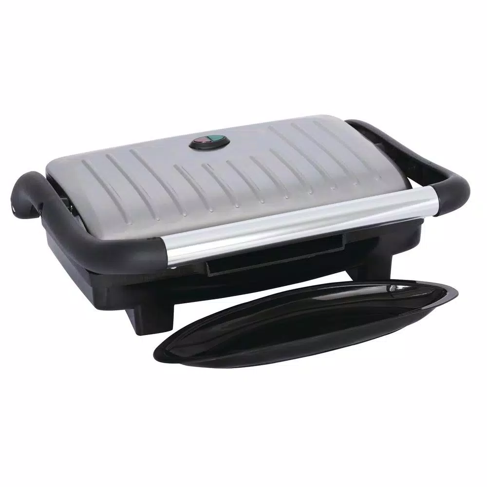 Electric Skillets & Indoor Grills Brentwood Appliances 1,000-Watt Metallic Panini Press 6 Electric Skillets & Indoor Grills Brentwood Appliances 1,000-Watt Metallic Panini Press - Image 4
