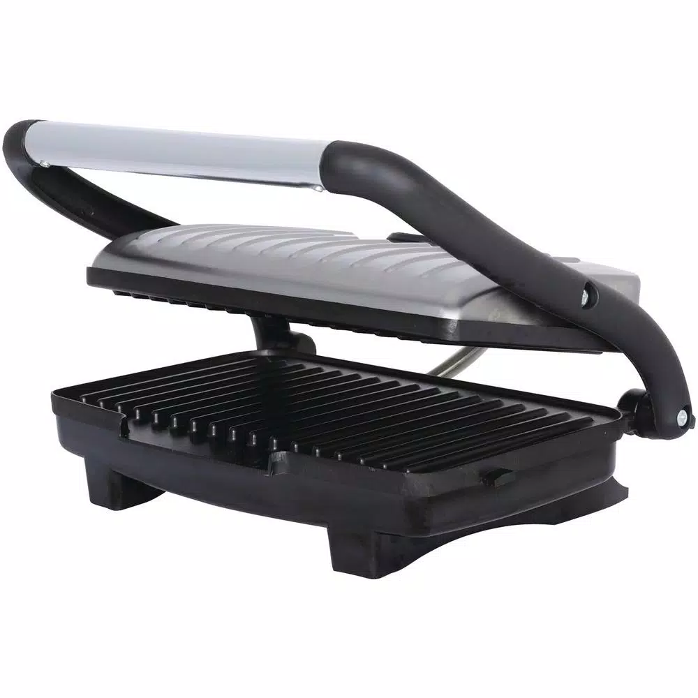 Electric Skillets & Indoor Grills Brentwood Appliances 1,000-Watt Metallic Panini Press 3 Electric Skillets & Indoor Grills Brentwood Appliances 1,000-Watt Metallic Panini Press