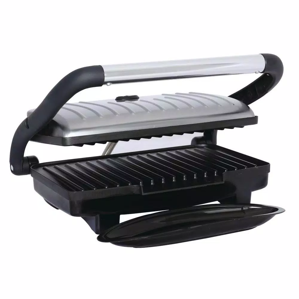 Electric Skillets & Indoor Grills Brentwood Appliances 1,000-Watt Metallic Panini Press 5 Electric Skillets & Indoor Grills Brentwood Appliances 1,000-Watt Metallic Panini Press - Image 3