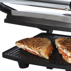 Electric Skillets & Indoor Grills Brentwood Appliances 1,000-Watt Metallic Panini Press -Costway Shop metallic brentwood appliances panini presses ts 651 44 1000