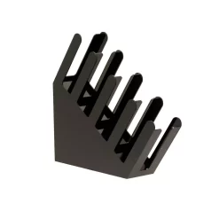 Coffee Makers Mind Reader Fancy 80-Cup 4-Compartment Black Acrylic Condiment Organizer