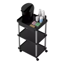 Coffee Makers Mind Reader 3-Tier 7-Compartment Rolling Black Coffee Cart 13 Coffee Makers Mind Reader 3-Tier 7-Compartment Rolling Black Coffee Cart -Costway Shop mind reader coffee accessories cartcoff blk 44 1000