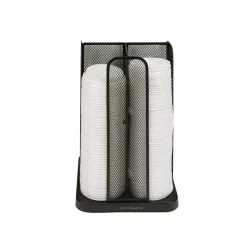 Coffee Makers Mind Reader Cup And Lid Carousel Holder Organizer, Cup Dispenser Black Metal Mesh -Costway Shop mind reader coffee accessories cdispmesh blk 4f 1000