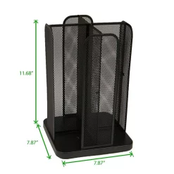 Coffee Makers Mind Reader Cup And Lid Carousel Holder Organizer, Cup Dispenser Black Metal Mesh -Costway Shop mind reader coffee accessories cdispmesh blk fa 1000