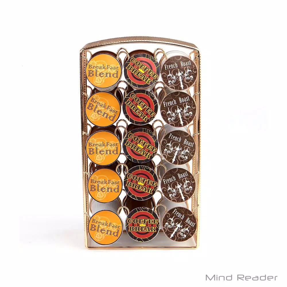 Coffee Makers Mind Reader 30-Capacity Rose Gold Mesh K-Cup Storage Rack And Coffee Pod Carousel 6 Coffee Makers Mind Reader 30-Capacity Rose Gold Mesh K-Cup Storage Rack And Coffee Pod Carousel - Image 4