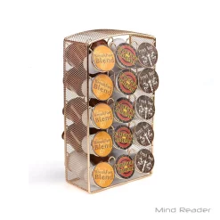 Coffee Makers Mind Reader 30-Capacity Rose Gold Mesh K-Cup Storage Rack And Coffee Pod Carousel 13 Coffee Makers Mind Reader 30-Capacity Rose Gold Mesh K-Cup Storage Rack And Coffee Pod Carousel -Costway Shop mind reader coffee accessories crsmesh gld 44 1000