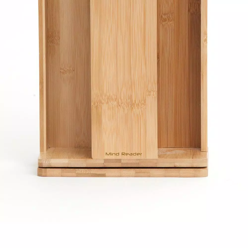 Mind Reader Tawny Bamboo Rotating Cup Holder and Lid Holder Coffee Makers Mind Reader Tawny Bamboo Rotating Cup Holder And Lid Holder -Costway Shop mind reader coffee accessories cupdispbm brn 1f 1000