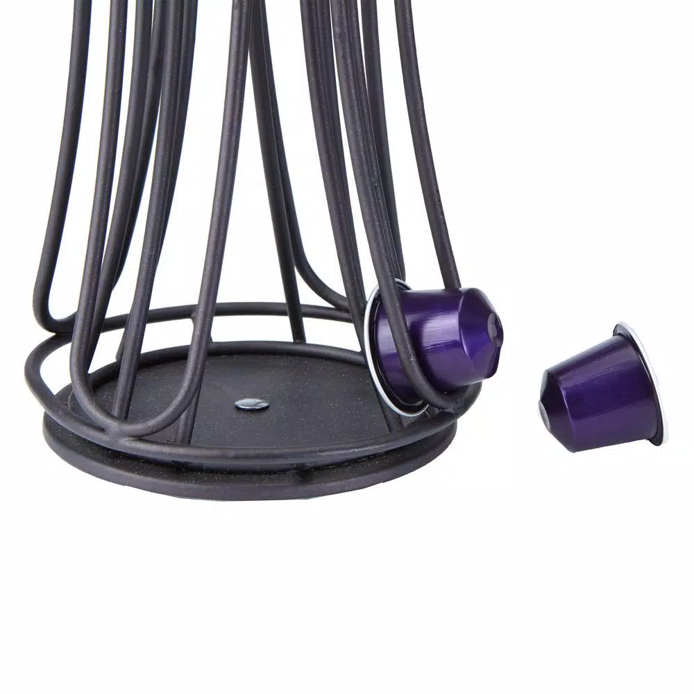 Mind Reader Nespresso Coffee Black Metal Capsule Holder Dispenser (Holds 44) Coffee Makers Mind Reader Nespresso Coffee Black Metal Capsule Holder Dispenser (Holds 44) -Costway Shop mind reader coffee accessories nesmetdps blk 44 1000