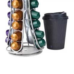 Coffee Makers Mind Reader Nespresso Coffee Black Metal Capsule Holder Dispenser (Holds 44) 7 Coffee Makers Mind Reader Nespresso Coffee Black Metal Capsule Holder Dispenser (Holds 44) -Costway Shop mind reader coffee accessories nesmetdps blk fa 1000