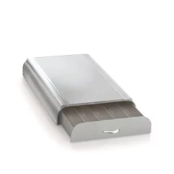 Coffee Makers Mind Reader Anchor 50-Capacity Silver Nespresso Coffee Capsule Drawer -Costway Shop mind reader coffee accessories nest3pc gry 44 1000