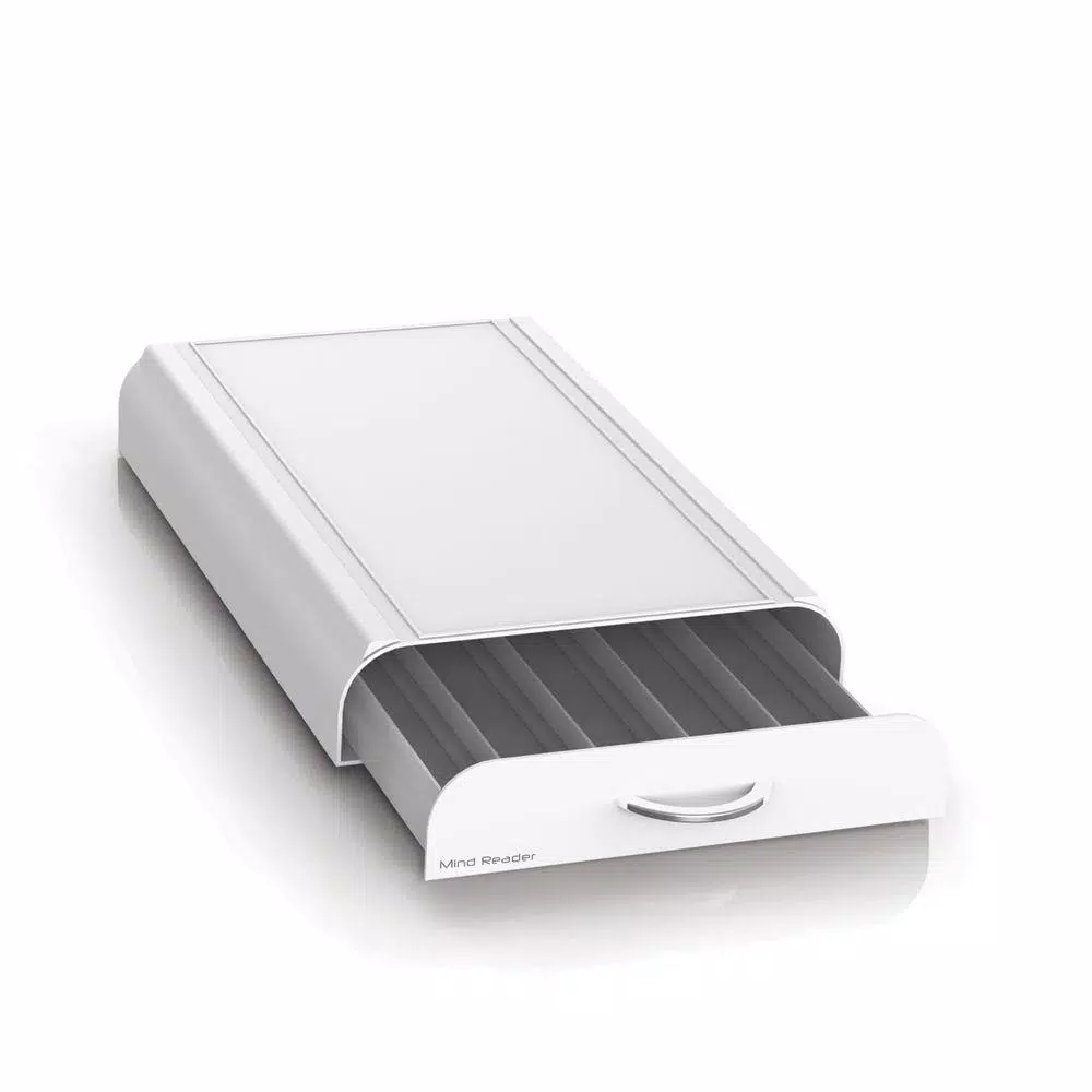 Mind Reader Anchor 50-Capacity White Nespresso Coffee Capsule Drawer Coffee Makers Mind Reader Anchor 50-Capacity White Nespresso Coffee Capsule Drawer -Costway Shop mind reader coffee accessories nest3pc wht 4f 1000
