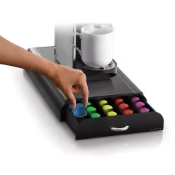 Coffee Makers Mind Reader Anchor 50-Capacity Black Nespresso Capsule Storage Drawer -Costway Shop mind reader coffee accessories nestry01 blk 4f 1000