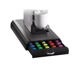 Coffee Makers Mind Reader Anchor 50-Capacity Black Nespresso Capsule Storage Drawer -Costway Shop mind reader coffee accessories nestry01 blk 76 1000