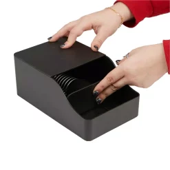 Coffee Makers Mind Reader Coffee/Condiment Organizer With Drawer For 36 K-Cups & Sleeve Dispenser, Black -Costway Shop mind reader coffee accessories sledcad26 blk 44 1000