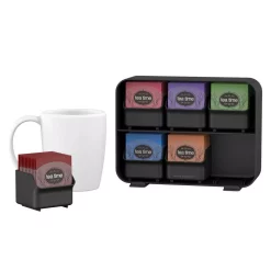 Coffee Makers Mind Reader Clutch 6-Drawer 90-Bag Black Tea Bag Holder 5 Coffee Makers Mind Reader Clutch 6-Drawer 90-Bag Black Tea Bag Holder -Costway Shop mind reader coffee accessories stborg blk 1f 1000