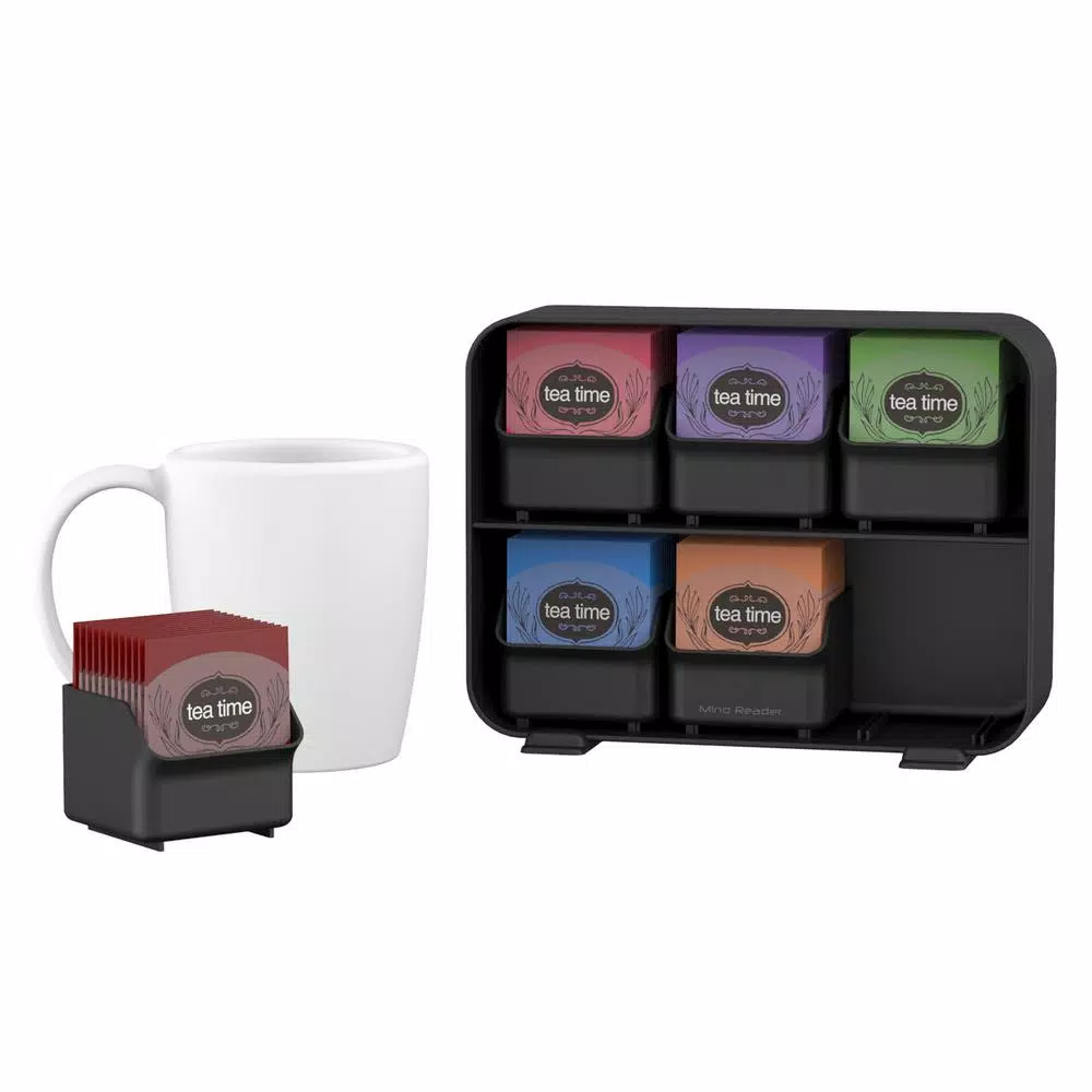 Mind Reader Clutch 6-Drawer 90-Bag Black Tea Bag Holder Coffee Makers Mind Reader Clutch 6-Drawer 90-Bag Black Tea Bag Holder -Costway Shop mind reader coffee accessories stborg blk 1f 1000