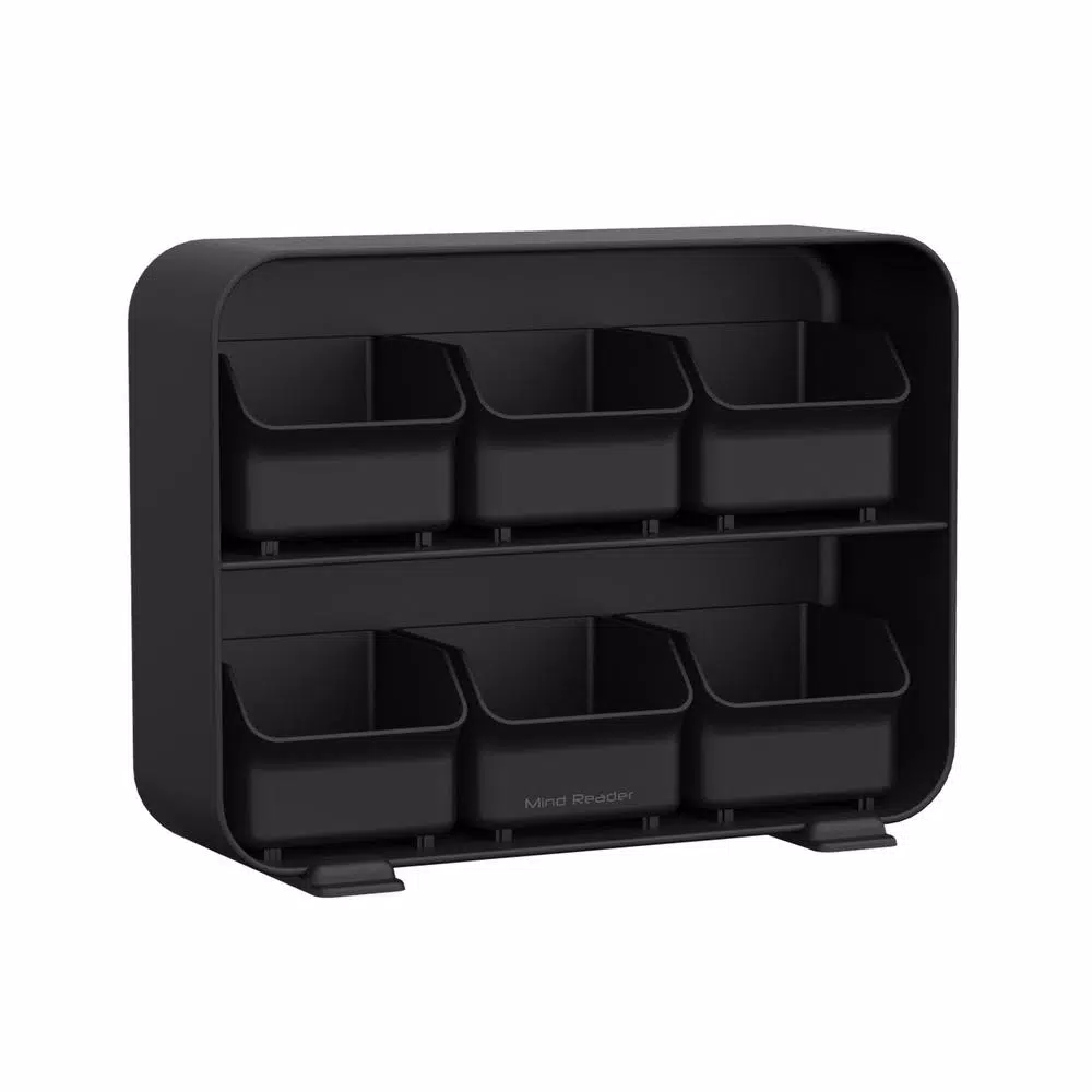 Mind Reader Clutch 6-Drawer 90-Bag Black Tea Bag Holder Coffee Makers Mind Reader Clutch 6-Drawer 90-Bag Black Tea Bag Holder -Costway Shop mind reader coffee accessories stborg blk 44 1000