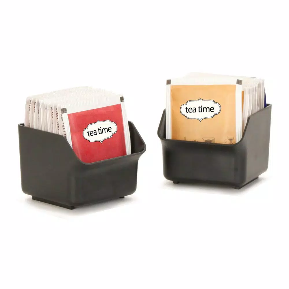 Mind Reader Clutch 6-Drawer 90-Bag Black Tea Bag Holder Coffee Makers Mind Reader Clutch 6-Drawer 90-Bag Black Tea Bag Holder -Costway Shop mind reader coffee accessories stborg blk c3 1000