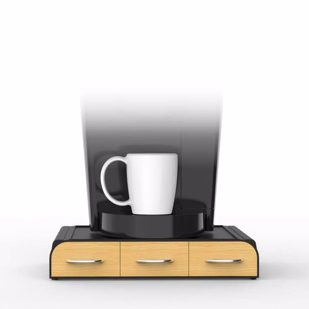Coffee Makers Mind Reader Anchor 36-Capacity Black K-Cup Storage Drawer With Wood Veneer 6 Coffee Makers Mind Reader Anchor 36-Capacity Black K-Cup Storage Drawer With Wood Veneer - Image 4