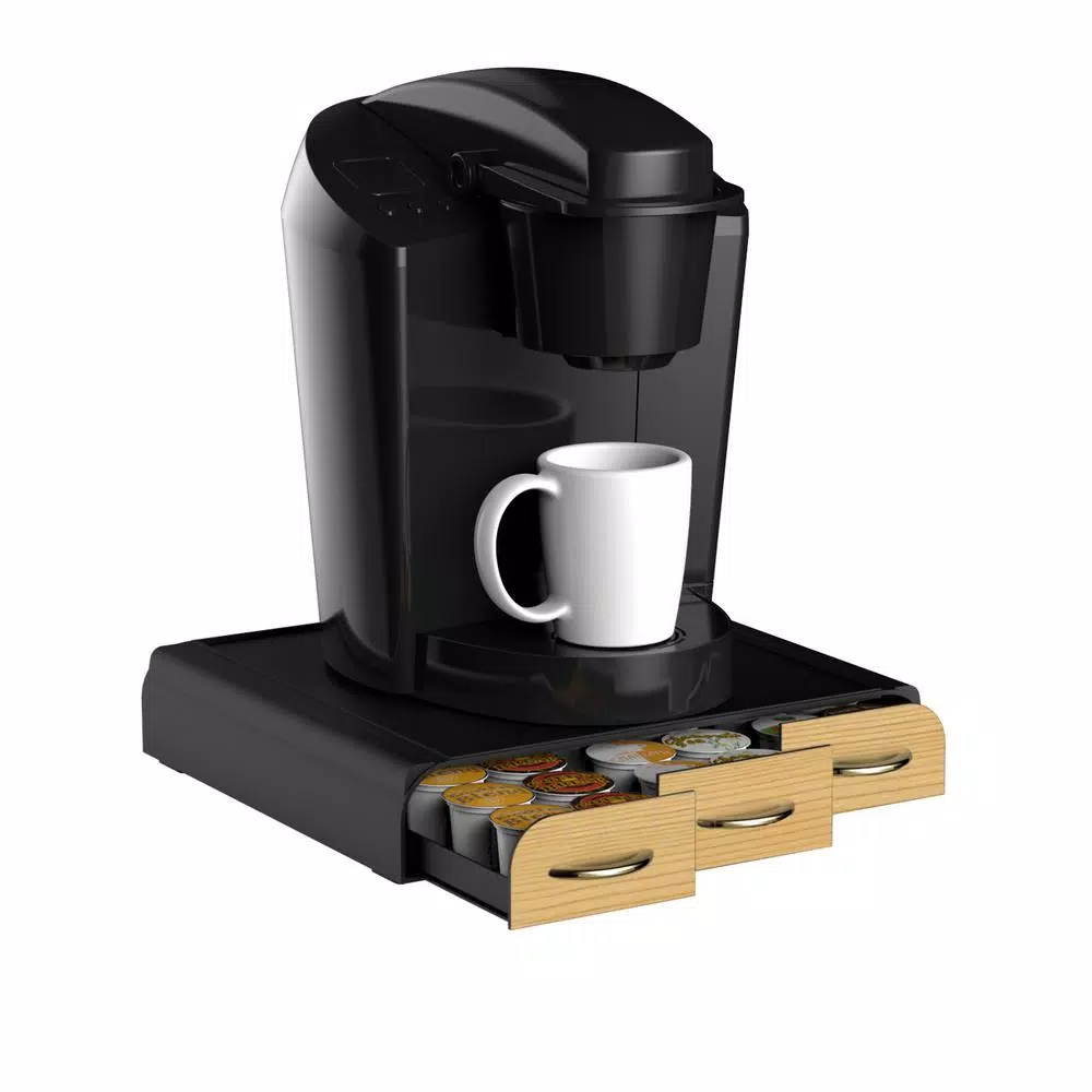 Coffee Makers Mind Reader Anchor 36-Capacity Black K-Cup Storage Drawer With Wood Veneer 9 Coffee Makers Mind Reader Anchor 36-Capacity Black K-Cup Storage Drawer With Wood Veneer - Image 7