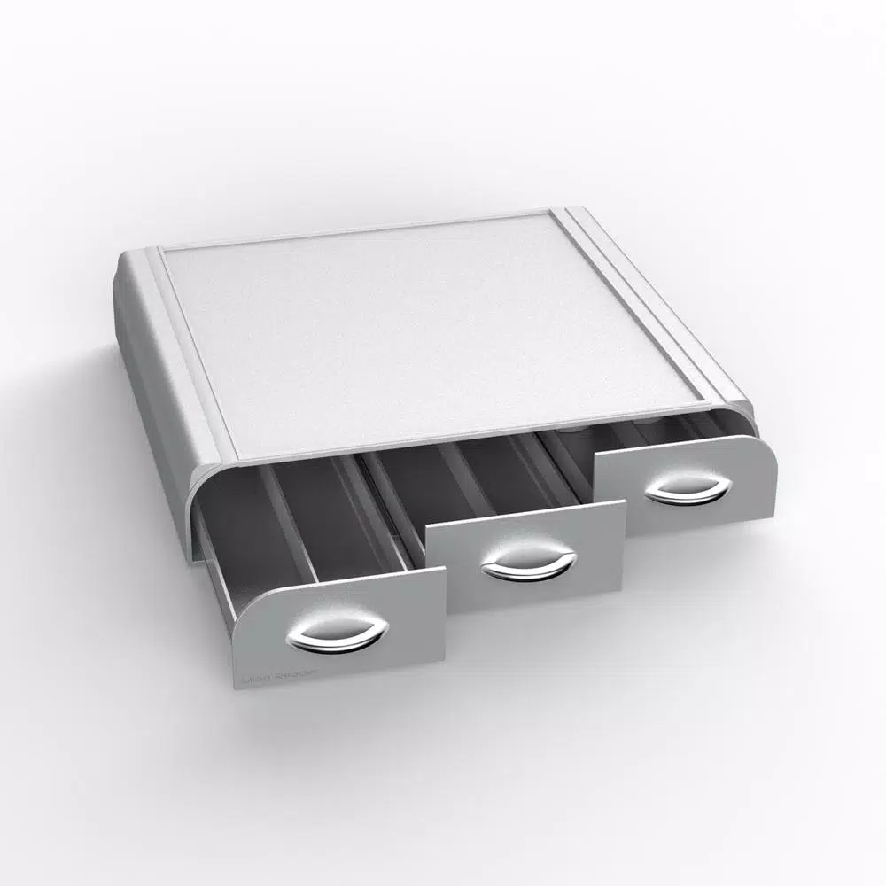 Mind Reader 36 Capacity K-Cup, Dolce Gusto, CBTL, Verismo, Single Serve Coffee Pod Holder Drawer, Silver Coffee Makers Mind Reader 36 Capacity K-Cup, Dolce Gusto, CBTL, Verismo, Single Serve Coffee Pod Holder Drawer, Silver -Costway Shop mind reader coffee accessories tray6 sil 1f 1000